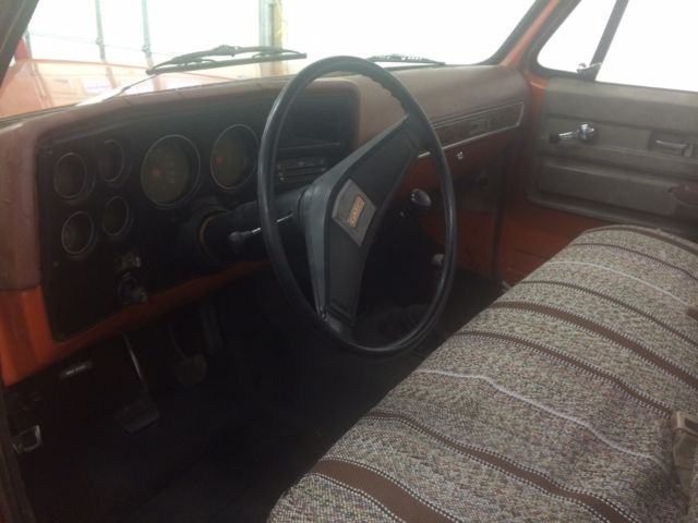 1976 Orange GMC Sierra 1500 Short Bed