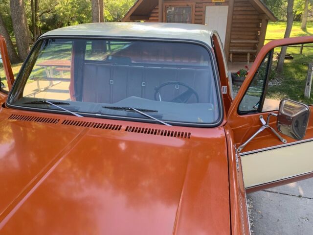 1976 Orange Chevrolet Chevy Pickup Standard Cab Pickup
