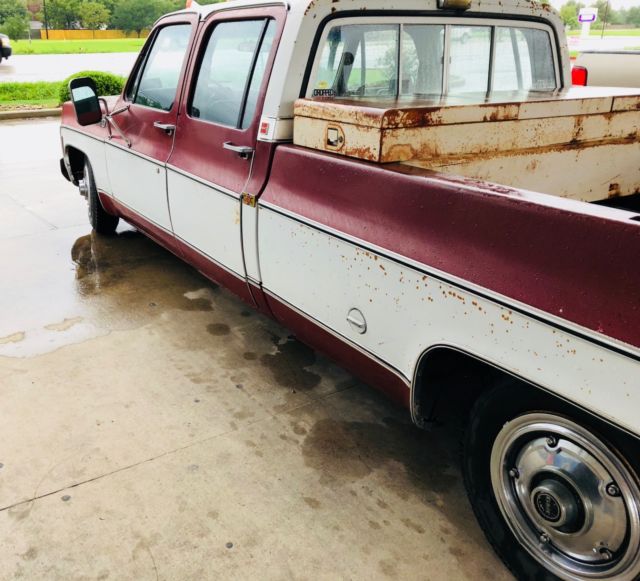 1976 Red Chevrolet C-10 Crew Cab Pickup