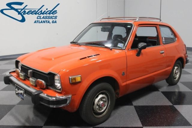 1976 Orange Honda Civic Fastback