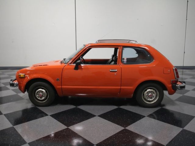 1976 Orange Honda Civic Fastback