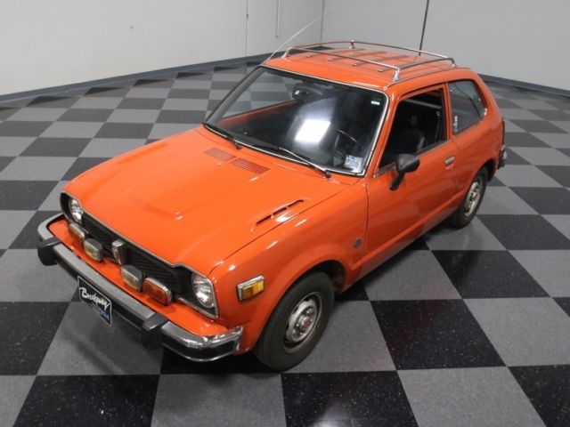 1976 Orange Honda Civic Fastback