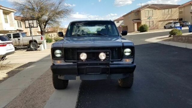 1976 Gunmetal metallic and black (bedliner) Chevrolet Blazer