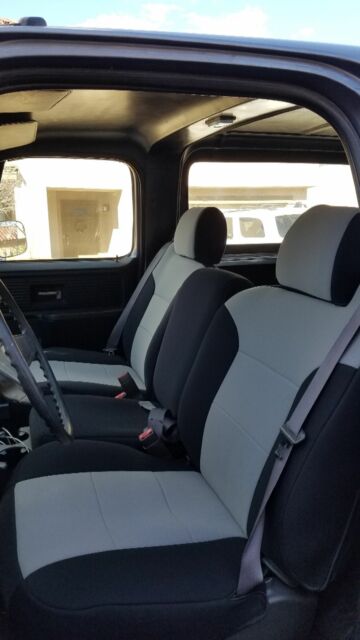 1976 Gunmetal metallic and black (bedliner) Chevrolet Blazer