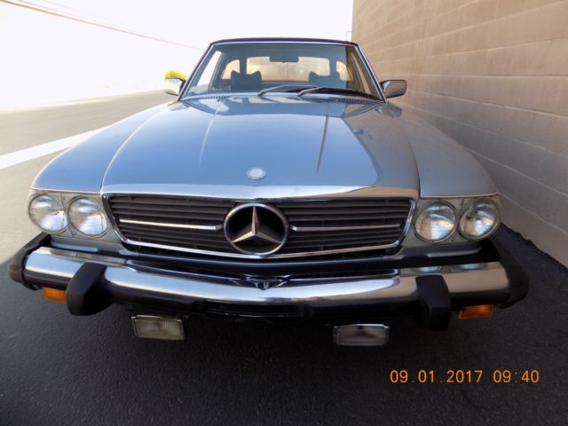 1976 Blue Mercedes-Benz SL-Class Convertible