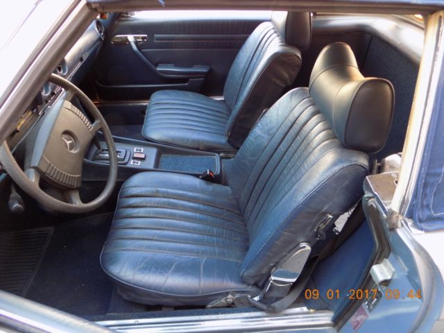 1976 Blue Mercedes-Benz SL-Class Convertible