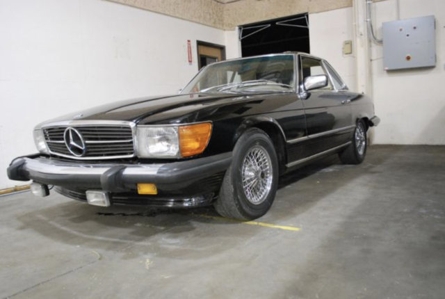 1976 Black Mercedes-Benz 400-Series Convertible