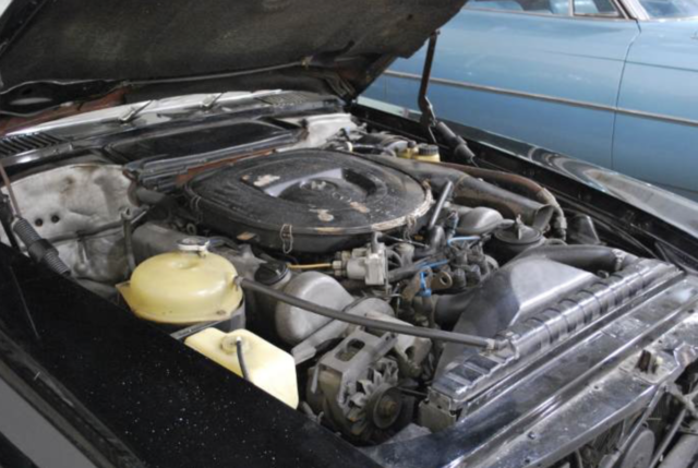 1976 Black Mercedes-Benz 400-Series Convertible