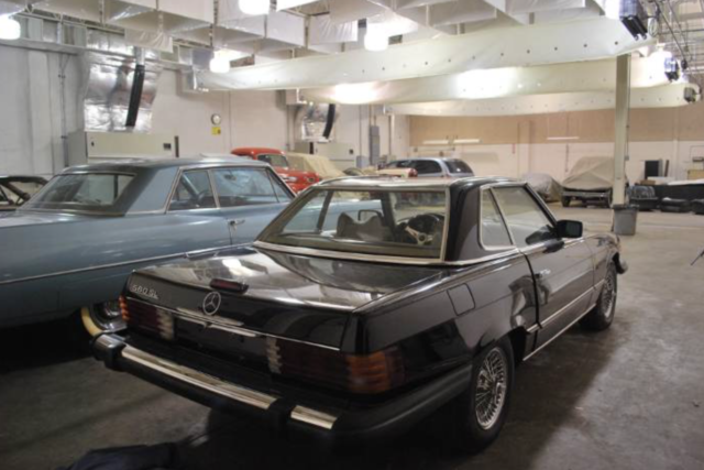 1976 Black Mercedes-Benz 400-Series Convertible