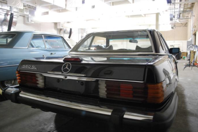 1976 Black Mercedes-Benz 400-Series Convertible