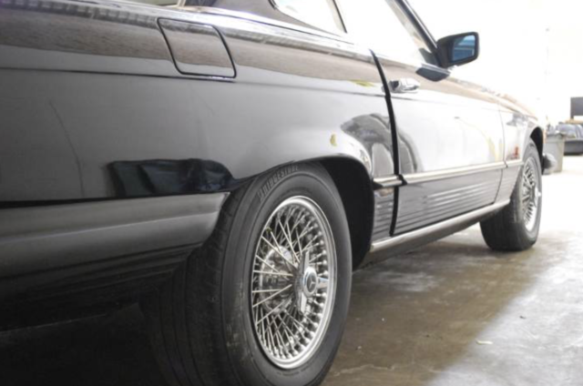 1976 Black Mercedes-Benz 400-Series Convertible