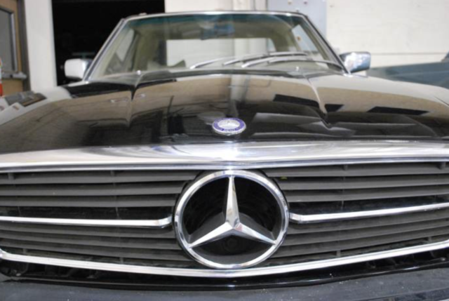 1976 Black Mercedes-Benz 400-Series Convertible