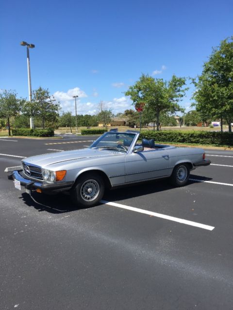 1976 Silver Mercedes-Benz SL-Class Convertible