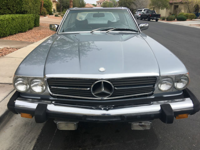 1976 Blue Mercedes-Benz SL-Class Convertible
