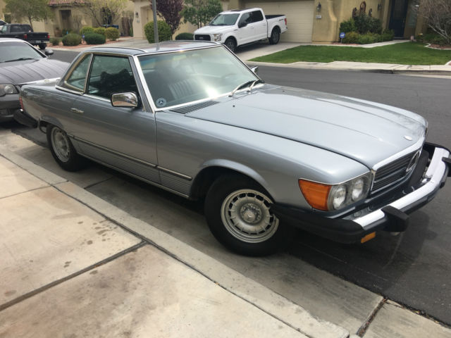 1976 Blue Mercedes-Benz SL-Class Convertible