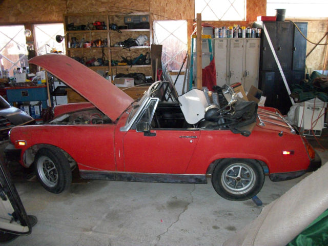 1976 Red MG Midget Convertible