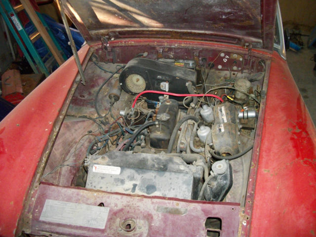 1976 Red MG Midget Convertible