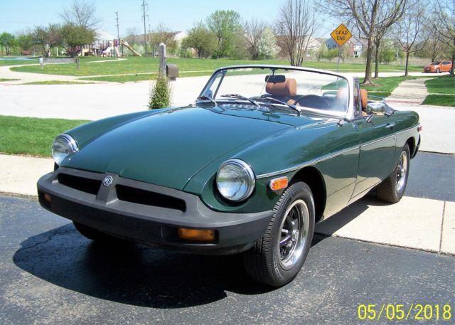 1976 Green MG MGB Convertible