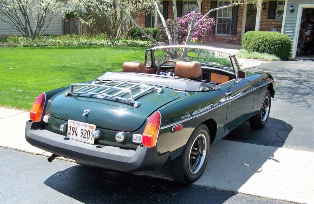 1976 Green MG MGB Convertible