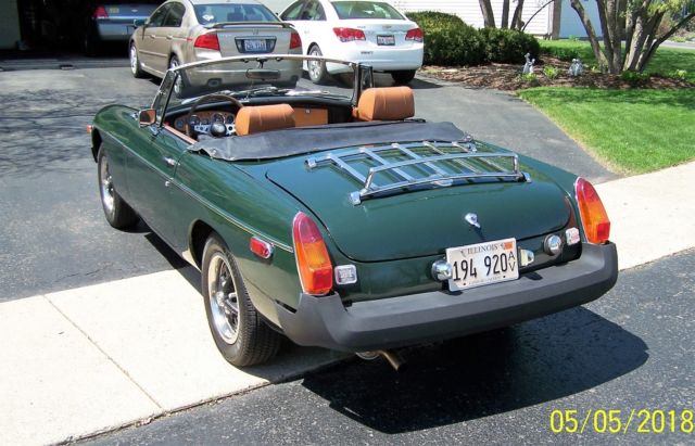 1976 Green MG MGB Convertible