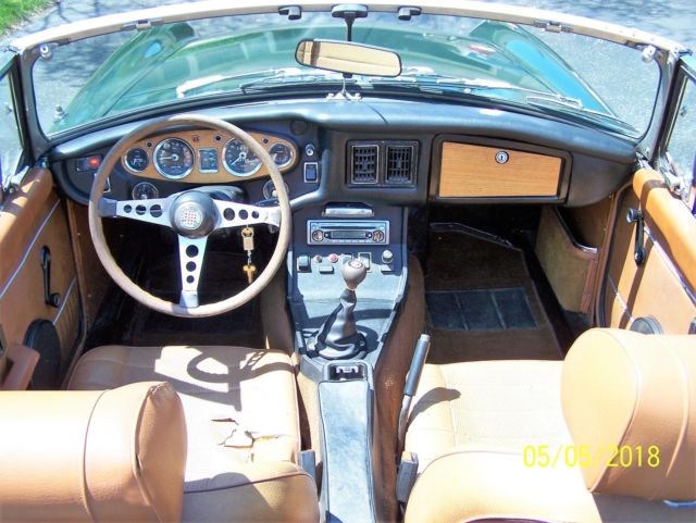 1976 Green MG MGB Convertible