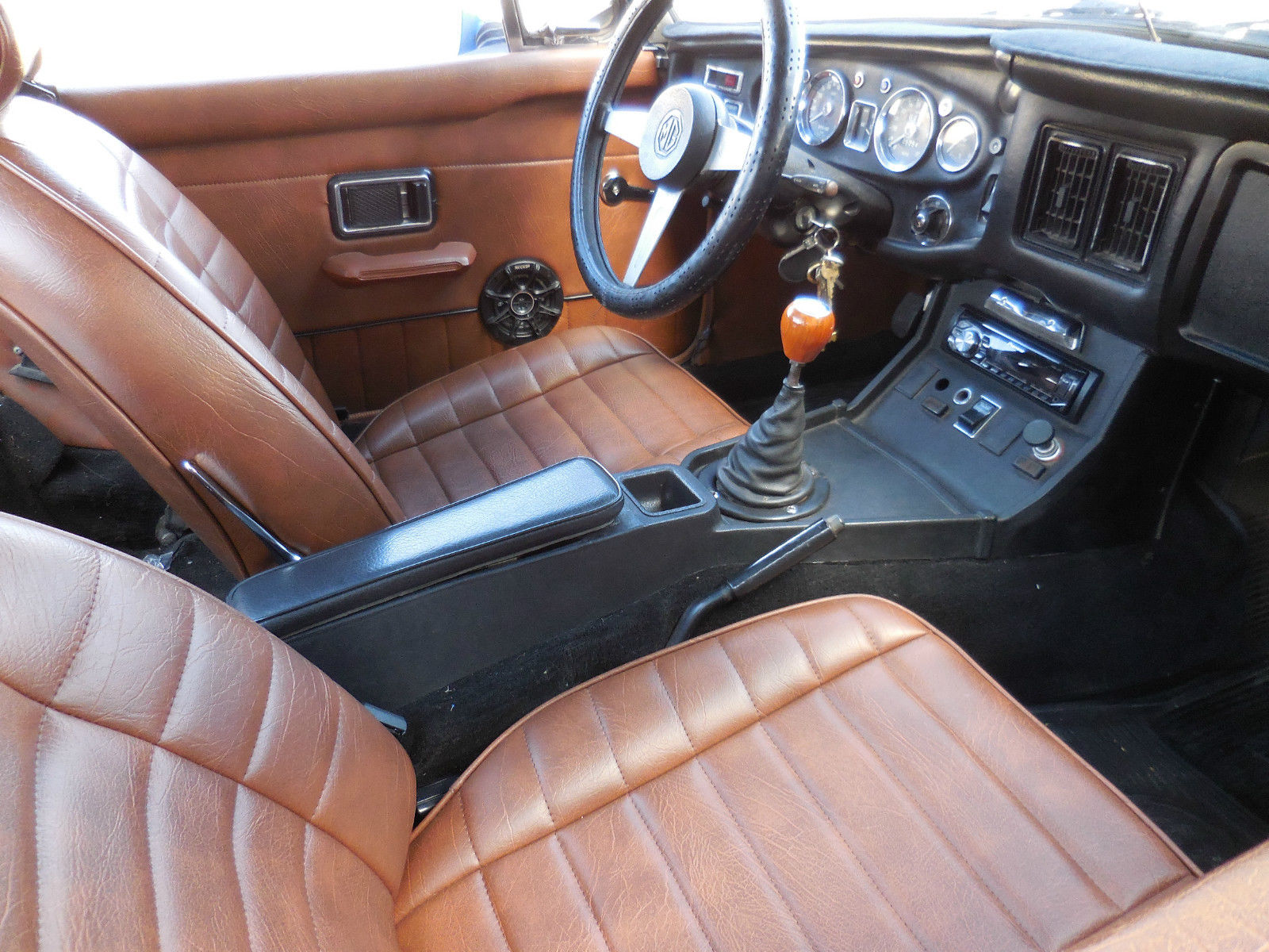 1976 Blue MG MGB Convertible