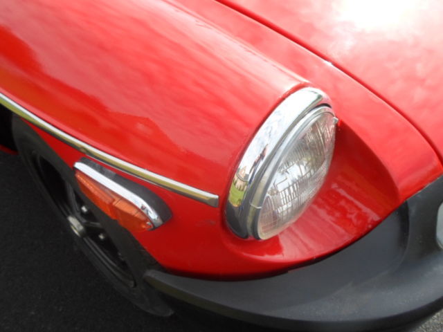 1976 red MG MGB Convertible
