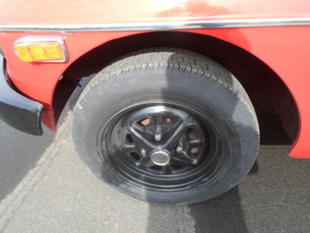 1976 red MG MGB Convertible