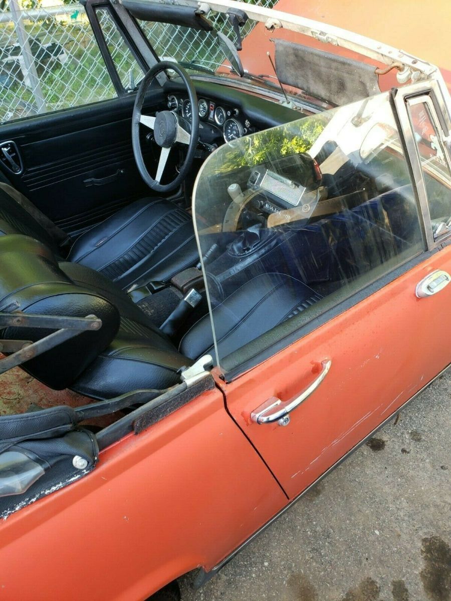 1976 Red MG Midget Convertible