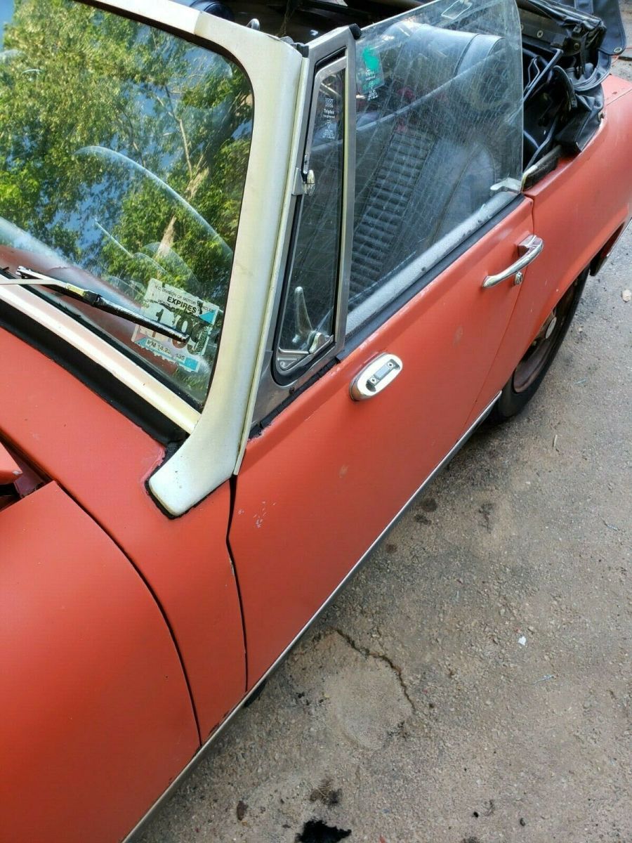 1976 Red MG Midget Convertible