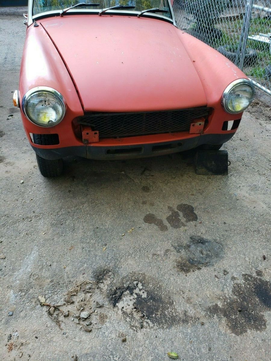 1976 Red MG Midget Convertible