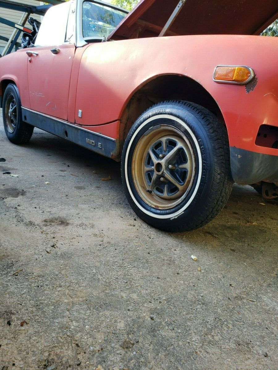 1976 Red MG Midget Convertible