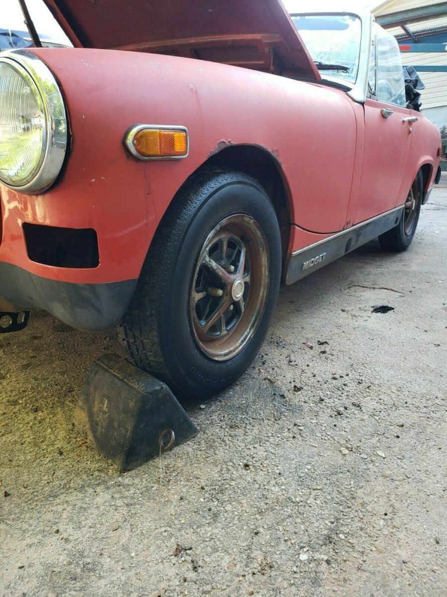 1976 Red MG Midget Convertible