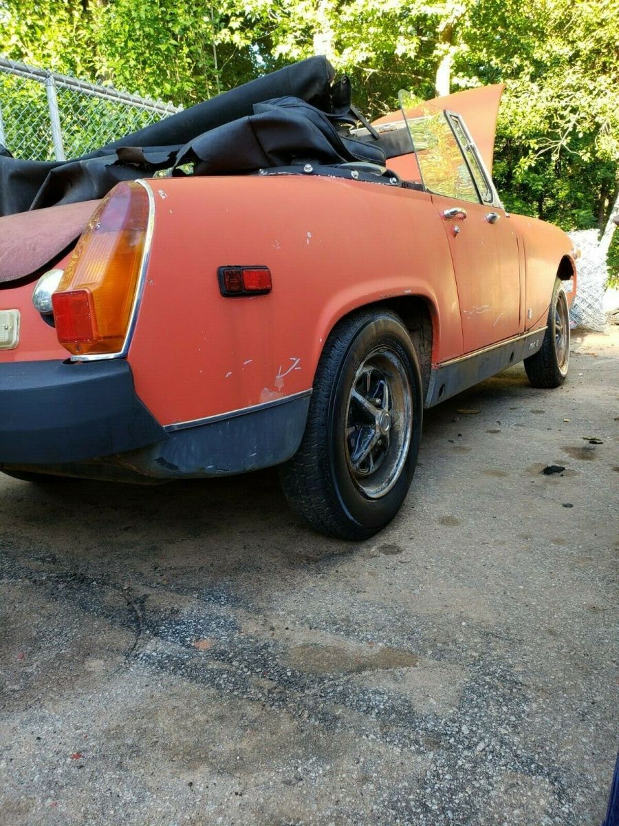 1976 Red MG Midget Convertible