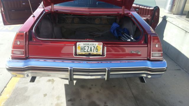 19760000 Red Chevrolet Monte Carlo Coupe