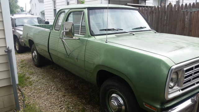 1976 Green Dodge Other Pickups Extended Cab Pickup