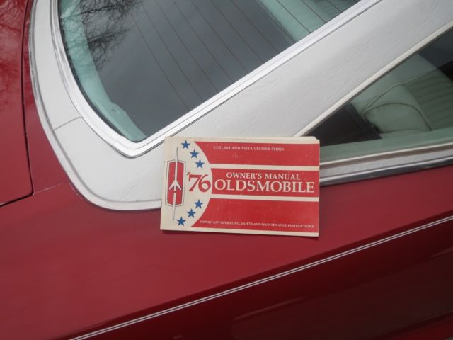 1976 Red Oldsmobile Cutlass Coupe