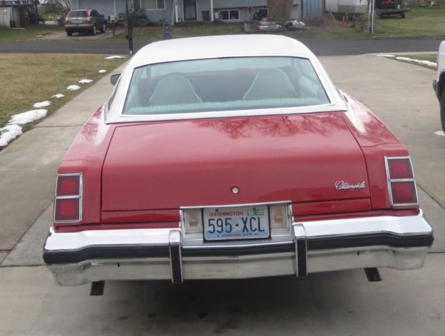 1976 Red Oldsmobile Cutlass Coupe