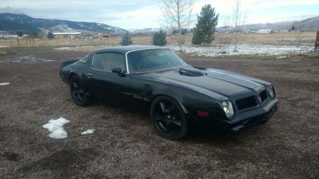 1976 Black Pontiac Trans Am Coupe
