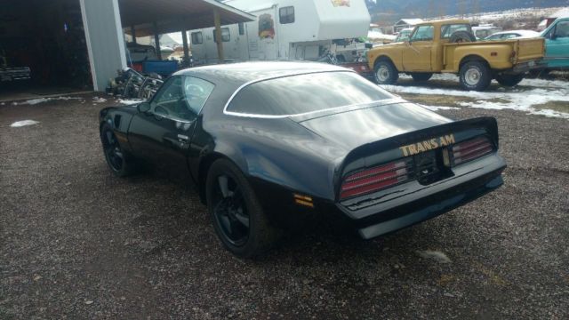 1976 Black Pontiac Trans Am Coupe