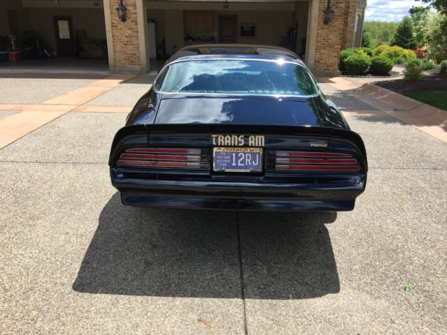 1976 Black Pontiac Trans Am Coupe