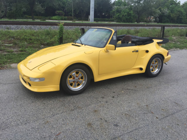 1976 Yellow Porsche 911 Convertible