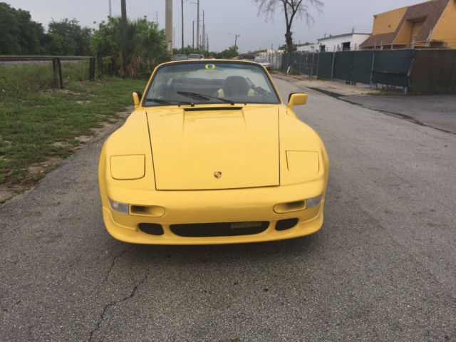 1976 Yellow Porsche 911 Convertible