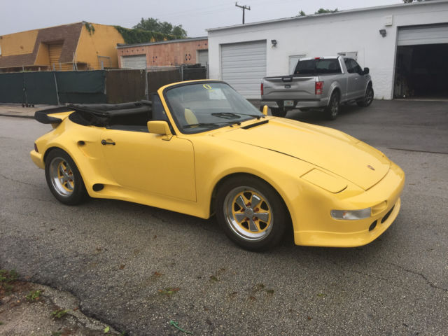 1976 Yellow Porsche 911 Convertible