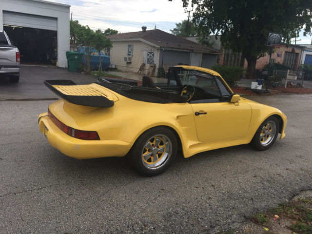1976 Yellow Porsche 911 Convertible