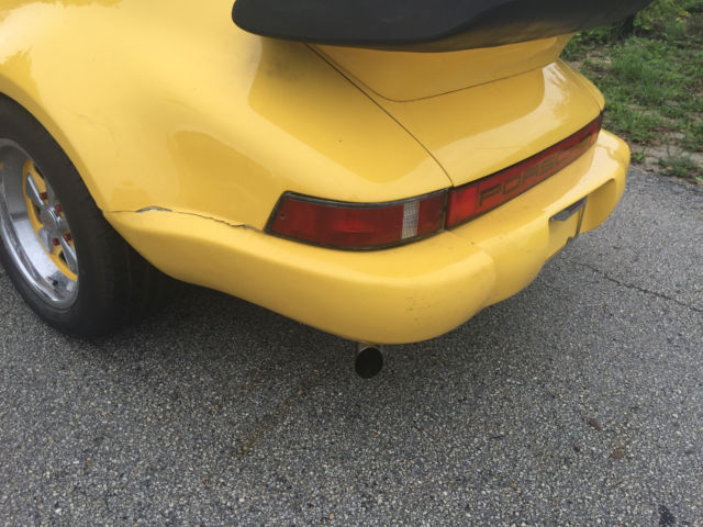 1976 Yellow Porsche 911 Convertible