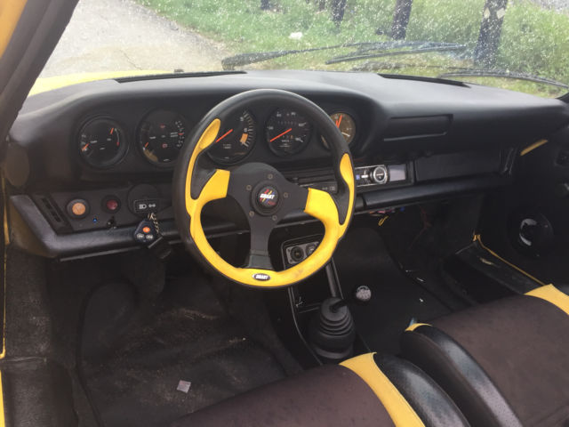 1976 Yellow Porsche 911 Convertible