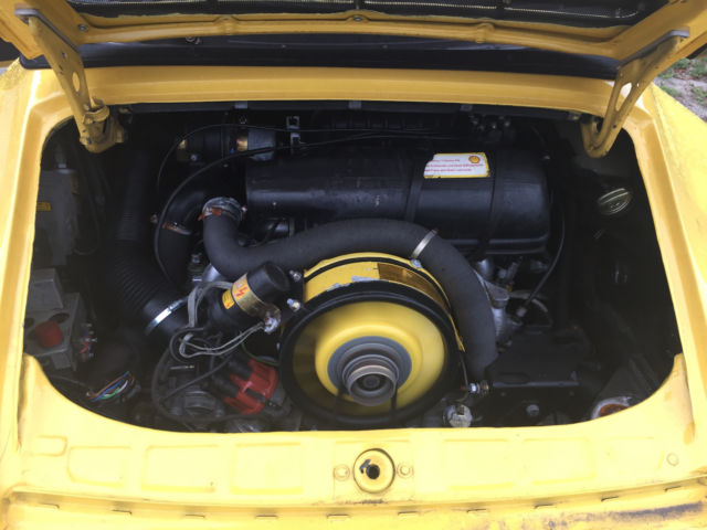 1976 Yellow Porsche 911 Convertible