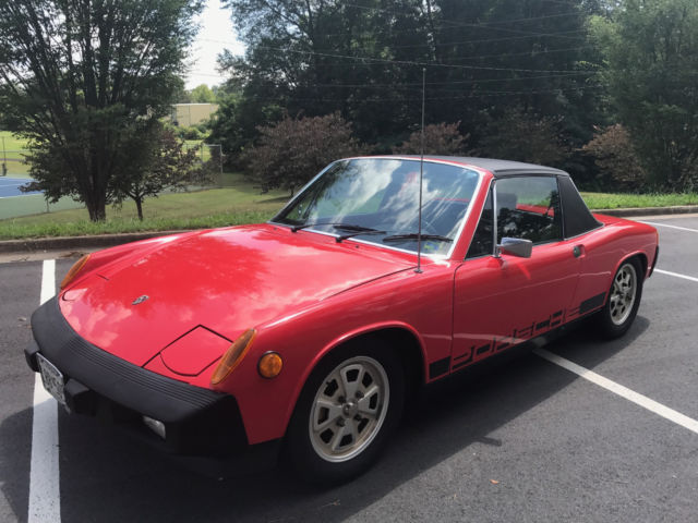 1976 red Porsche 914 convertible