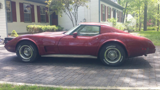 1976 Burgundy Chevrolet Corvette